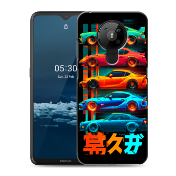 Силиконовый чехол на Nokia 5.3 с принтом машины тачки