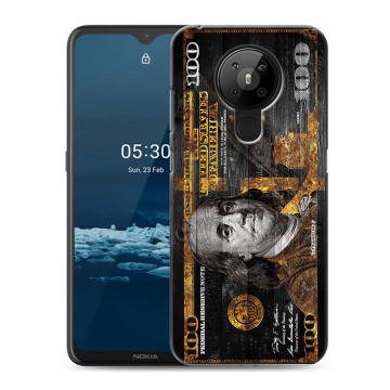 Силиконовый чехол на Nokia 5.3 с принтом Доллар деньги Силиконовый чехол на Nokia 5.3 с принтом Доллар деньги