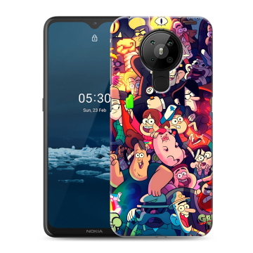 Силиконовый чехол на Nokia 5.3 с принтом Gravity Falls Гравити Фолз Силиконовый чехол на Nokia 5.3 с принтом Gravity Falls Гравити Фолз