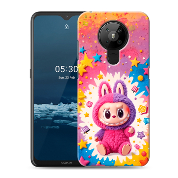 Силиконовый чехол на Nokia 5.3 с принтом Labubu Лабубу