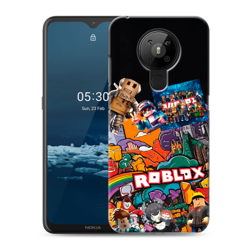 Силиконовый чехол на Nokia 5.3 с принтом Roblox Роблокс Силиконовый чехол на Nokia 5.3 с принтом Roblox Роблокс