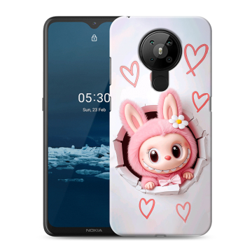 Силиконовый чехол на Nokia 5.3 с принтом Labubu Лабубу