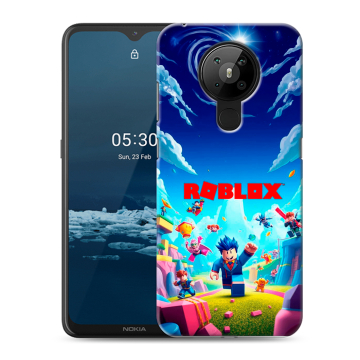 Силиконовый чехол на Nokia 5.3 с принтом Roblox Роблокс Силиконовый чехол на Nokia 5.3 с принтом Roblox Роблокс