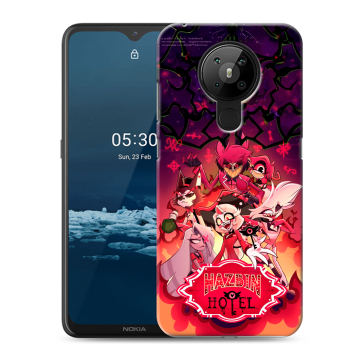 Силиконовый чехол на Nokia 5.3 с принтом Hazbin Hotel Отель Хазбин