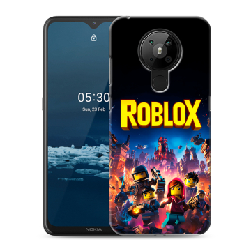 Силиконовый чехол на Nokia 5.3 с принтом Roblox Роблокс Силиконовый чехол на Nokia 5.3 с принтом Roblox Роблокс