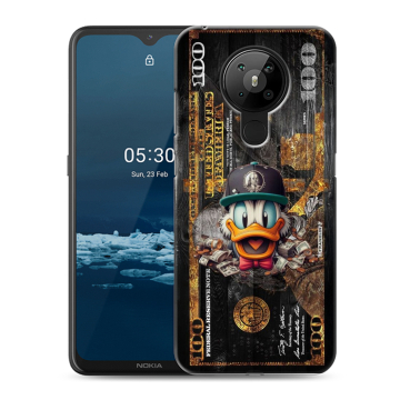 Силиконовый чехол на Nokia 5.3 с принтом Дональд Дак Доллар