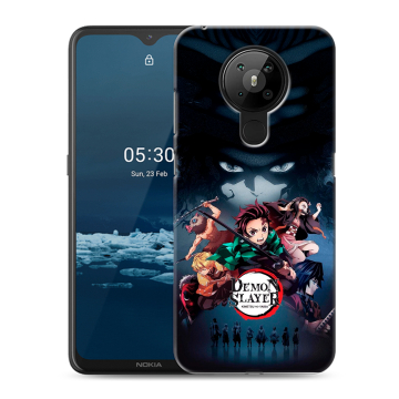 Силиконовый чехол на Nokia 5.3 с принтом Demon Slayer Клинок рассекающий демонов Силиконовый чехол на Nokia 5.3 с принтом Demon Slayer Клинок рассекающий демонов