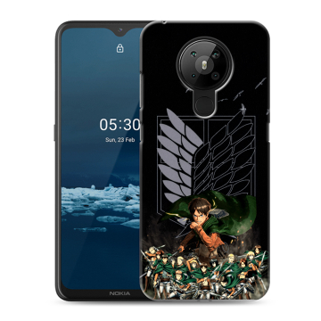 Силиконовый чехол на Nokia 5.3 с принтом Атака титанов