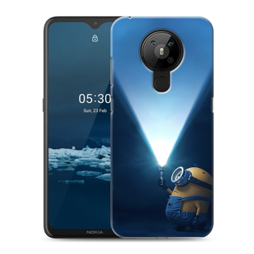 Силиконовый чехол на Nokia 5.3 с принтом Миньоны