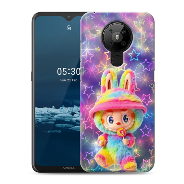 Силиконовый чехол на Nokia 5.3 с принтом Labubu Лабубу Силиконовый чехол на Nokia 5.3 с принтом Labubu Лабубу