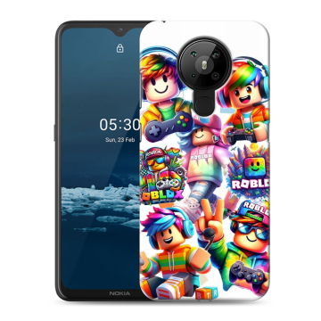 Силиконовый чехол на Nokia 5.3 с принтом Roblox Роблокс Силиконовый чехол на Nokia 5.3 с принтом Roblox Роблокс
