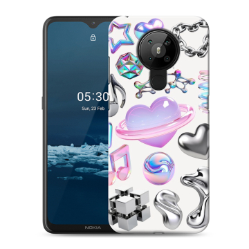 Силиконовый чехол на Nokia 5.3 с принтом Y2K Силиконовый чехол на Nokia 5.3 с принтом Y2K