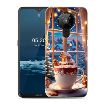 Силиконовый чехол на Nokia 5.3 с принтом Новый год