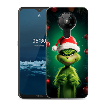 Силиконовый чехол на Nokia 5.3 с принтом Гринч Новый год Рождество