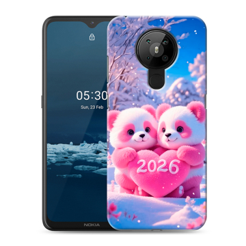 Силиконовый чехол на Nokia 5.3 с принтом Новый год