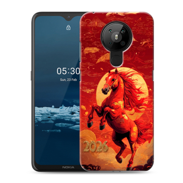 Силиконовый чехол на Nokia 5.3 с принтом Новый год