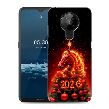Силиконовый чехол на Nokia 5.3 с принтом Новый год