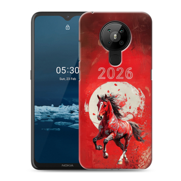 Силиконовый чехол на Nokia 5.3 с принтом Новый год