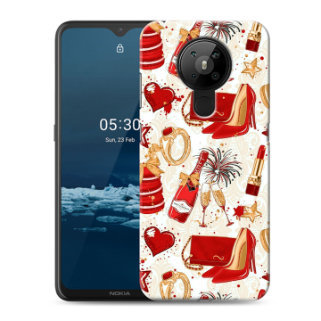 Силиконовый чехол на Nokia 5.3 с принтом Новый год