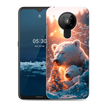 Силиконовый чехол на Nokia 5.3 с принтом Новый год