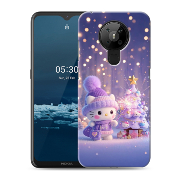 Силиконовый чехол на Nokia 5.3 с принтом Новый год
