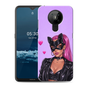 Силиконовый чехол на Nokia 5.3 с принтом женский