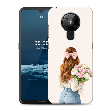 Силиконовый чехол на Nokia 5.3 с принтом женский Силиконовый чехол на Nokia 5.3 с принтом женский