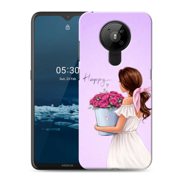 Силиконовый чехол на Nokia 5.3 с принтом женский Силиконовый чехол на Nokia 5.3 с принтом женский