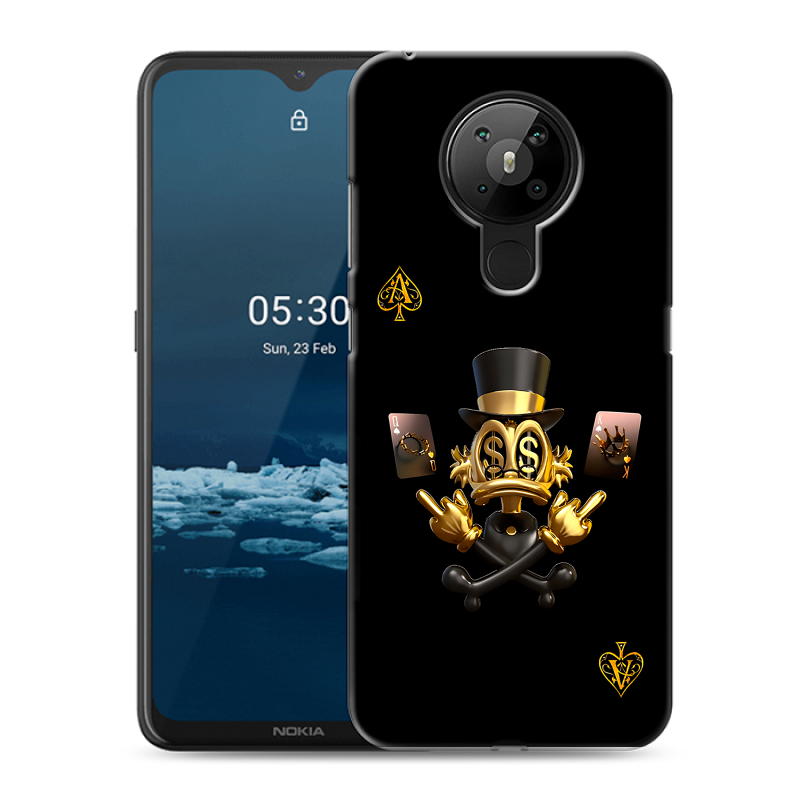 Силиконовый чехол на Nokia 5.3 с принтом Золотой скрудж макдак Силиконовый чехол на Nokia 5.3 с принтом Золотой скрудж макдак