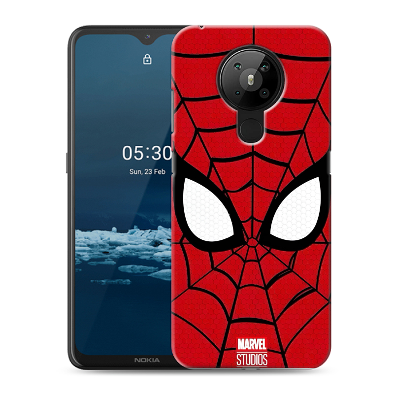 Силиконовый чехол на Nokia 5.3 с принтом человек паук spiderman Силиконовый чехол на Nokia 5.3 с принтом человек паук spiderman
