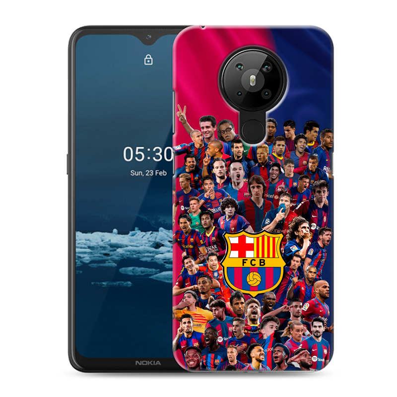Силиконовый чехол на Nokia 5.3 с принтом Барселона Barcelona Силиконовый чехол на Nokia 5.3 с принтом Барселона Barcelona