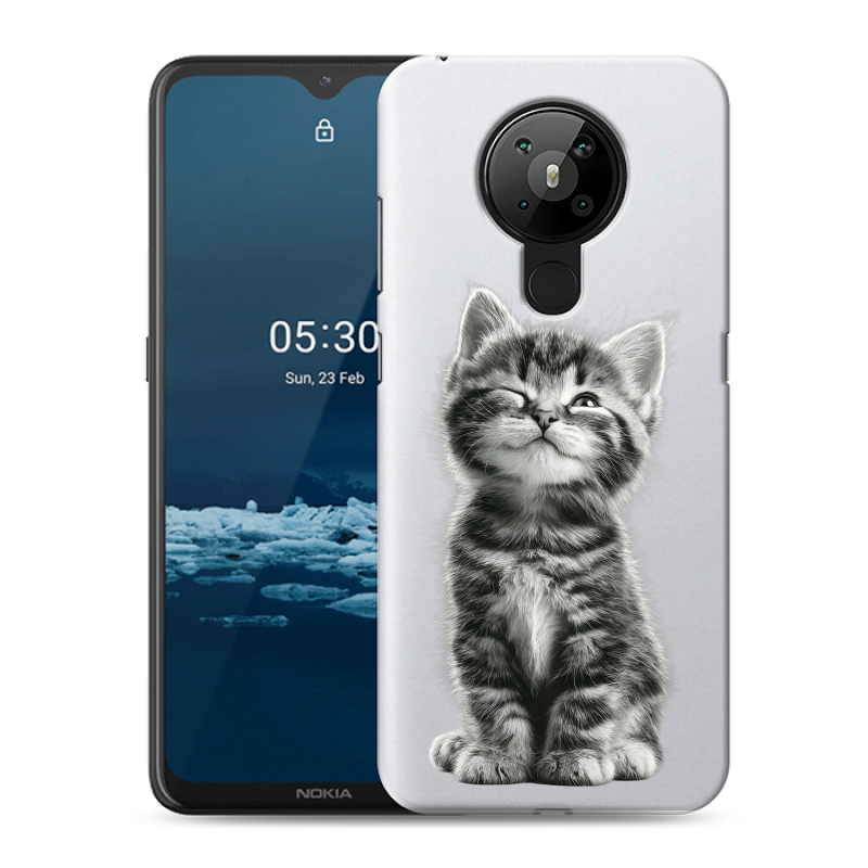 Силиконовый чехол на Nokia 5.3 с принтом Котенок Силиконовый чехол на Nokia 5.3 с принтом Котенок
