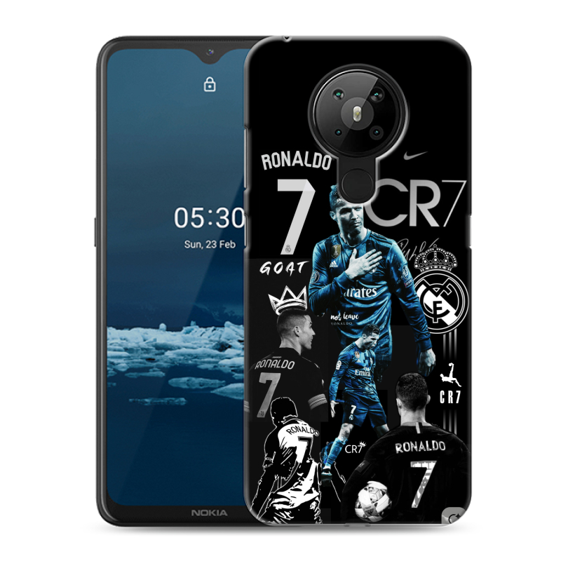Силиконовый чехол на Nokia 5.3 с принтом Реал Роналдо Силиконовый чехол на Nokia 5.3 с принтом Реал Роналдо