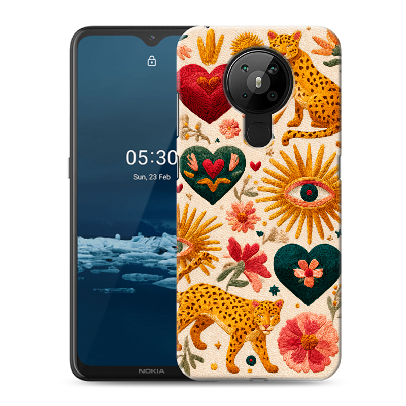 Силиконовый чехол на Nokia 5.3 с принтом Модный принт Силиконовый чехол на Nokia 5.3 с принтом Модный принт