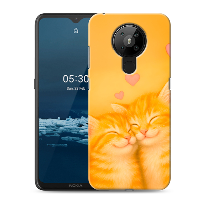 Силиконовый чехол на Nokia 5.3 с принтом Милые котята Силиконовый чехол на Nokia 5.3 с принтом Милые котята