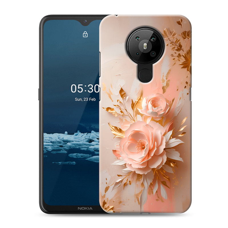 Силиконовый противоударный чехол на Nokia 5.3 с принтом женский Силиконовый противоударный чехол на Nokia 5.3 с принтом женский
