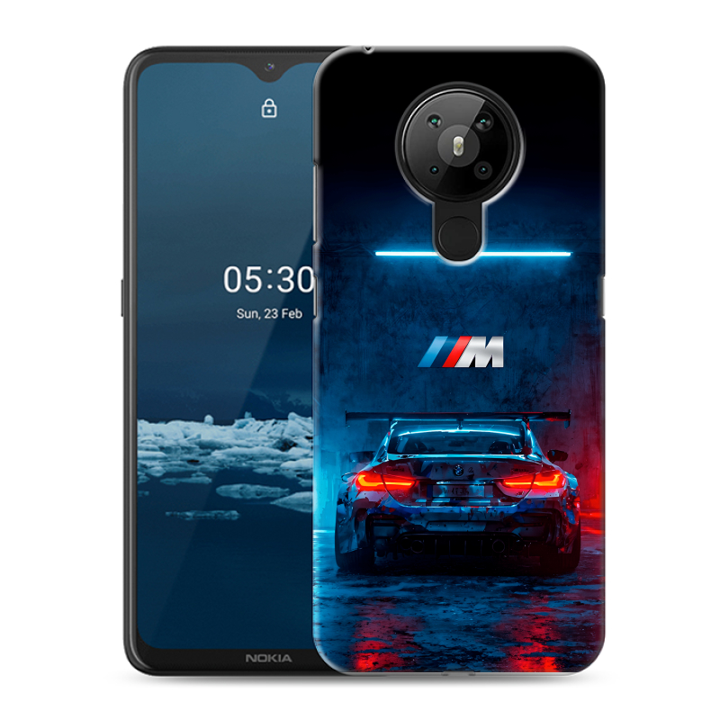 Силиконовый чехол на Nokia 5.3 с принтом BMW БМВ Силиконовый чехол на Nokia 5.3 с принтом BMW БМВ