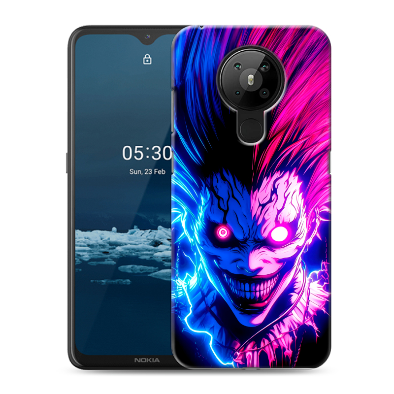 Силиконовый чехол на Nokia 5.3 с принтом Death note Тетрадь смерти Силиконовый чехол на Nokia 5.3 с принтом Death note Тетрадь смерти