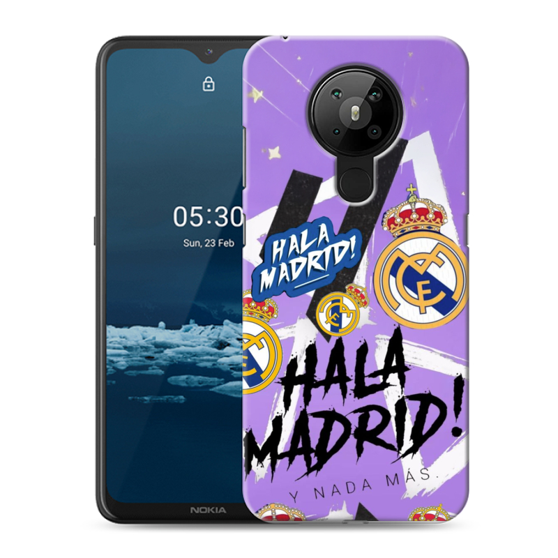 Силиконовый чехол на Nokia 5.3 с принтом Real Madrid Реал Мадрид Силиконовый чехол на Nokia 5.3 с принтом Real Madrid Реал Мадрид