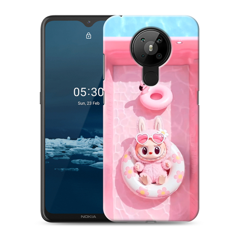 Силиконовый чехол на Nokia 5.3 с принтом Labubu Лабубу Силиконовый чехол на Nokia 5.3 с принтом Labubu Лабубу