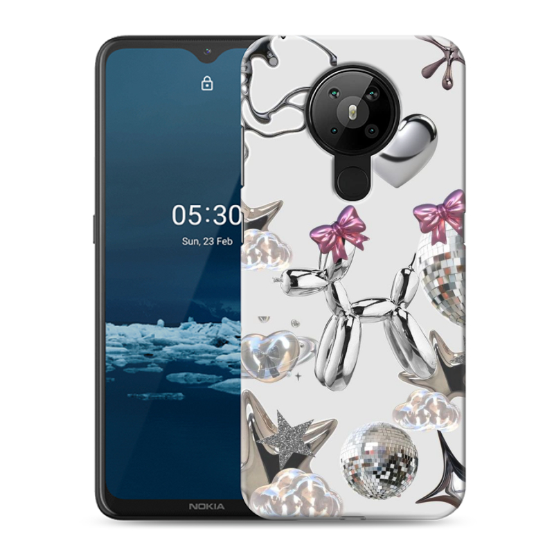 Силиконовый чехол на Nokia 5.3 с принтом Y2K Силиконовый чехол на Nokia 5.3 с принтом Y2K