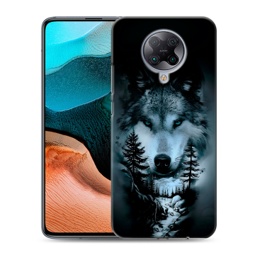 Силиконовый чехол на Xiaomi RedMi K30 Pro с принтом Лесной волк Силиконовый чехол на Xiaomi RedMi K30 Pro с принтом Лесной волк