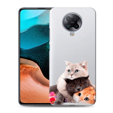 Силиконовый чехол на Xiaomi RedMi K30 Pro с принтом Кошки Силиконовый чехол на Xiaomi RedMi K30 Pro с принтом Кошки