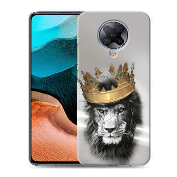 Силиконовый чехол на Xiaomi RedMi K30 Pro с принтом Лев с короной Силиконовый чехол на Xiaomi RedMi K30 Pro с принтом Лев с короной