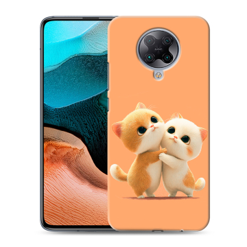 Силиконовый чехол на Xiaomi RedMi K30 Pro с принтом Милые котики Силиконовый чехол на Xiaomi RedMi K30 Pro с принтом Милые котики