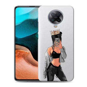 Силиконовый чехол на Xiaomi RedMi K30 Pro с принтом Женские принты Силиконовый чехол на Xiaomi RedMi K30 Pro с принтом Женские принты