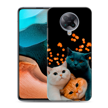 Силиконовый чехол на Xiaomi RedMi K30 Pro с принтом Кошки Силиконовый чехол на Xiaomi RedMi K30 Pro с принтом Кошки