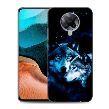 Силиконовый чехол на Xiaomi RedMi K30 Pro с принтом Волки Силиконовый чехол на Xiaomi RedMi K30 Pro с принтом Волки