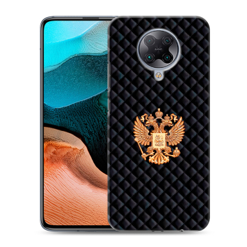 Силиконовый чехол на Xiaomi RedMi K30 Pro с принтом Герб России принт