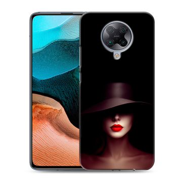 Силиконовый чехол на Xiaomi RedMi K30 Pro с принтом Девушка в шляпе